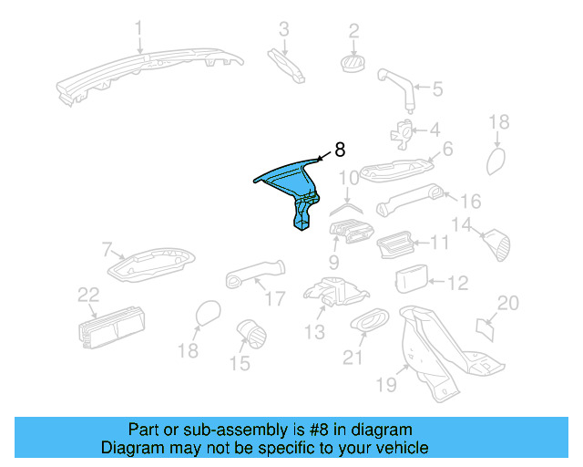 Center Duct 1C1-819-063-A - View 3