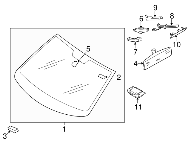 Mirror Inside Retainer Plate 3AA-845-543-B - View 22