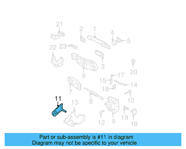 Lock Bracket 1J4-839-768-B - View 9
