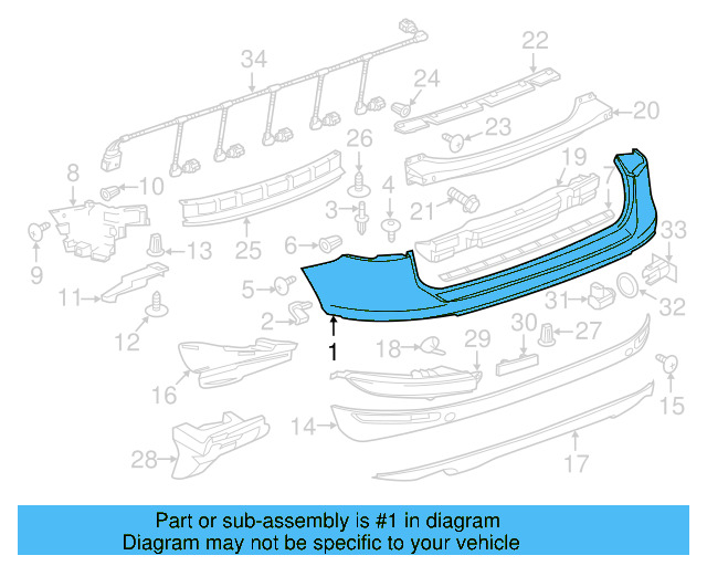 Bumper Cover (Unpainted) 7p6807417gru