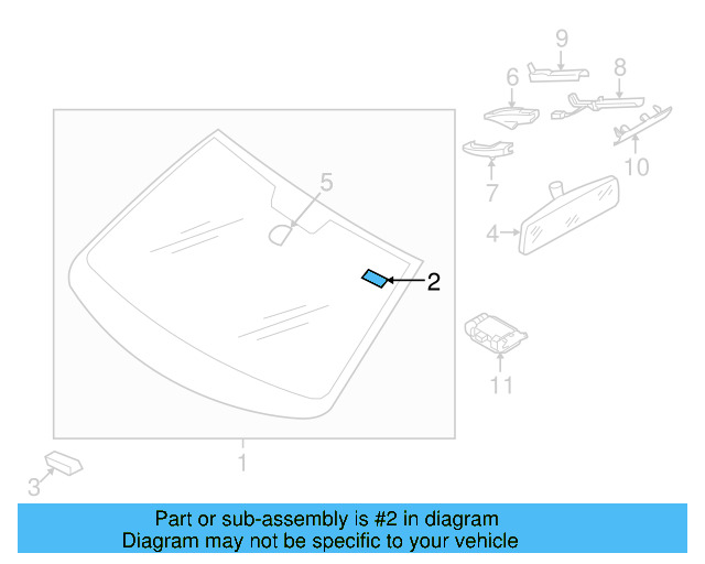 Back Glass Buffer 3C0-845-237 - View 13