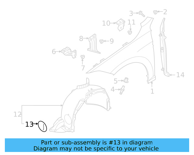 Fender Liner Cover 2GA-805-413 - View 3