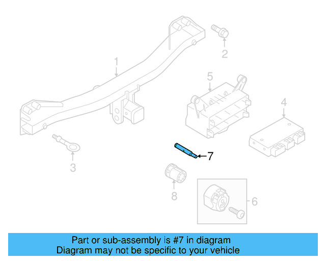 Trailer Tow Harness Connector 7P6-945-505 - View 12
