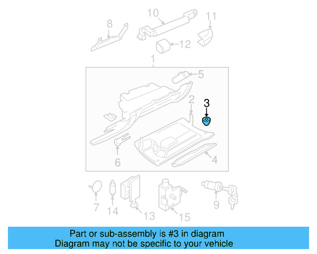 Glove Box Door Plug N-905-814-01