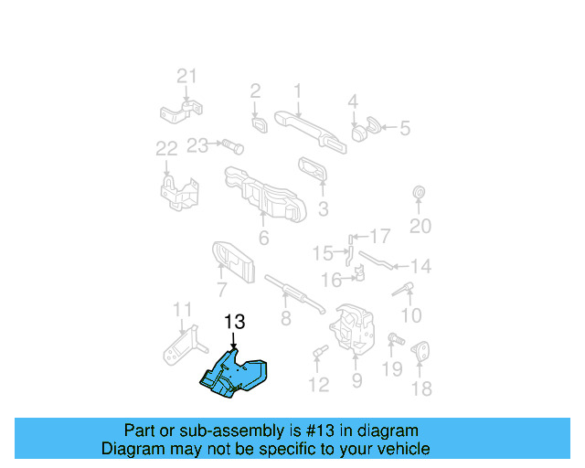 Door Lock Operating Rod 1J4-839-812-B - View 12