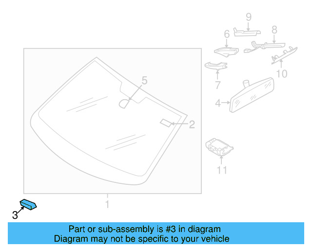 Mirror Support Spacer 443-845-631-A - View 19