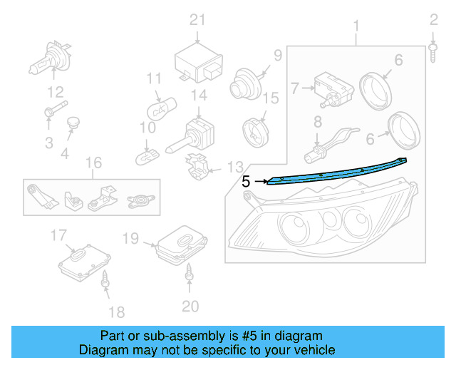 Gasket 5N0-941-119 - View 2