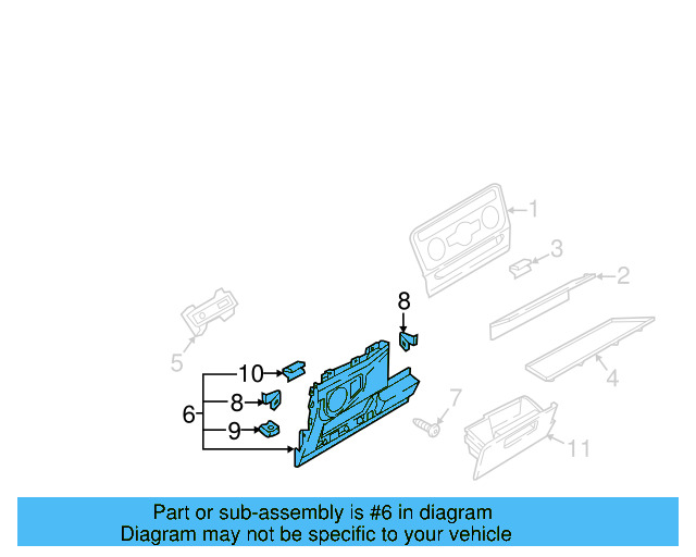Lower Trim Panel 3CN-858-365-C-82V - View 6