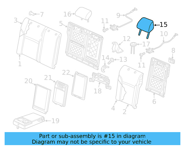 Headrest 17A-881-901-HEQ
