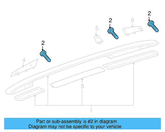 Rail Assembly Bolt N-911-177-01 - View 2