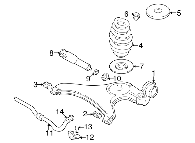 Lower Control Arm 701501404F