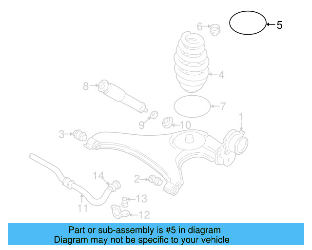 Spring Insulator 7D0-511-147-A - View 3