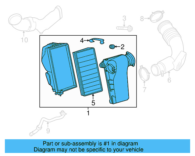 Air Cleaner Assembly 7P6-129-607-Q - View 5