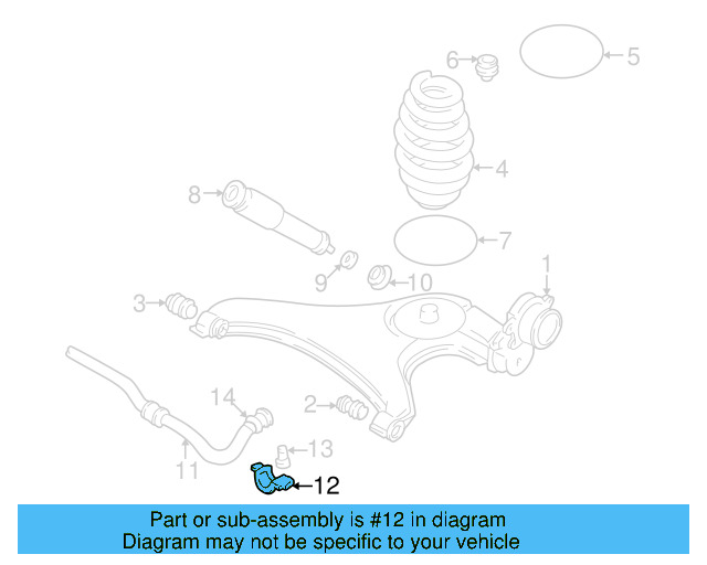 Stabilizer Bar Bracket 701-511-417 - View 4