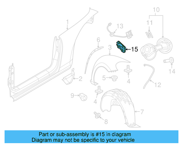 Fender Liner Nut WHT-004-694 - View 83