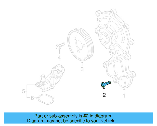 Water Pump Bolt N-911-804-01 - View 4