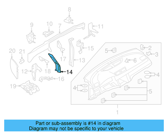 Inner Bracket 3C1-858-783-A - View 10