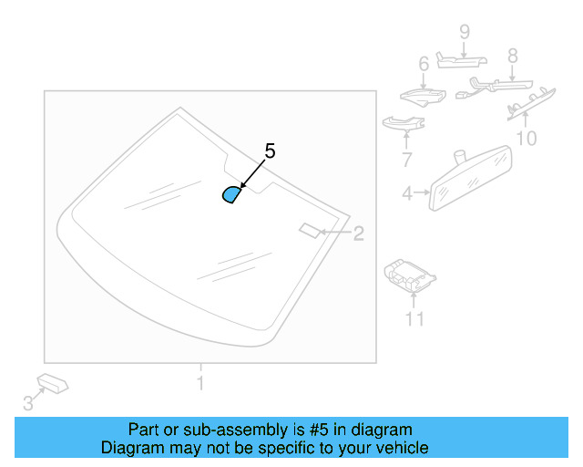 Mirror Inside Retainer Plate 3AA-845-543-B - View 16
