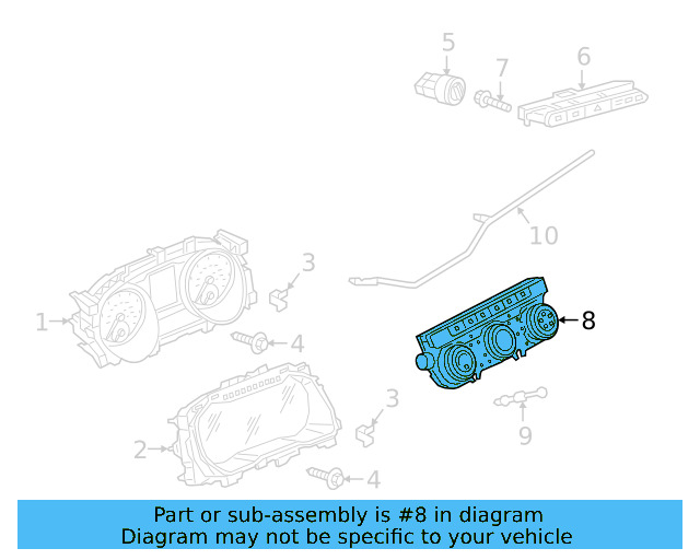 Dash Control Unit 3CM-907-044-B-WZU
