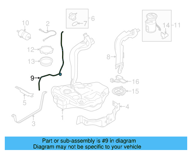 Breather Tube 5C0-201-931-P - View 2