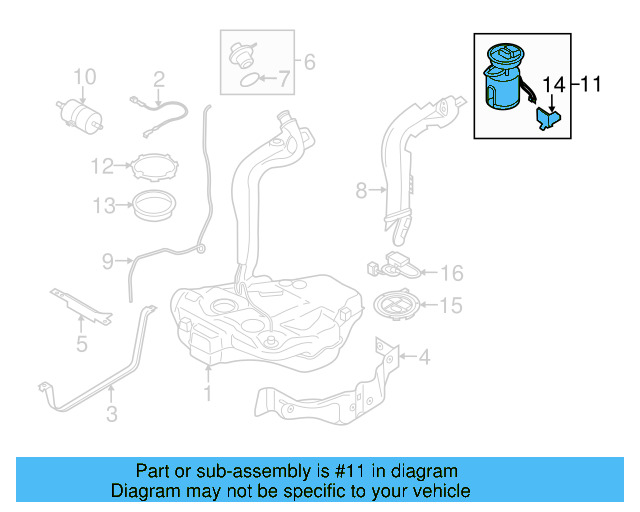 FUEL FILTER Gas motor 6Q0-201-051-J - View 12