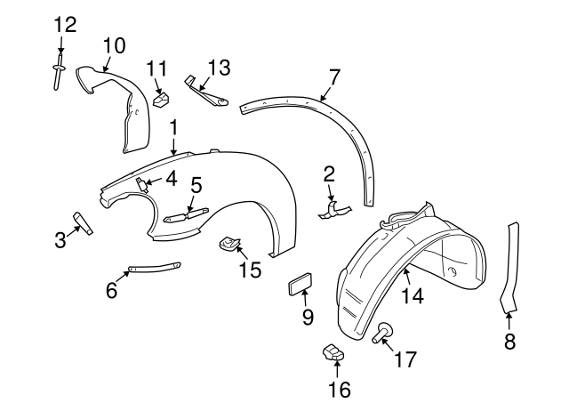 Guide Bracket Nut N-908-214-01 - View 2