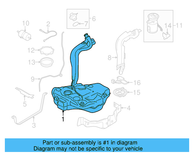 Fuel Tank 1K0-201-055-AL