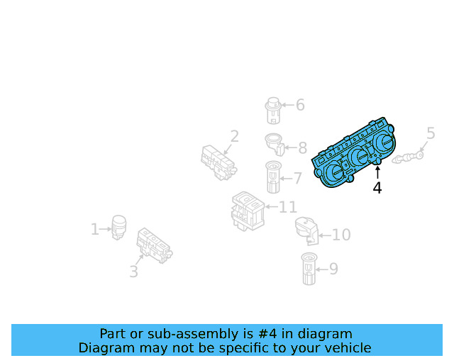 Dash Control Unit 5G0-907-044-CF-WZU - View 3