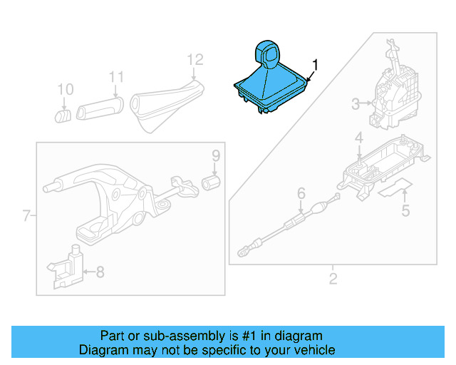 Shift Knob 5G1-713-203-M-UMF - View 9
