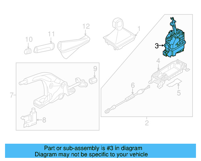 Gear Shift Assembly 5Q1-713-041-L - View 10