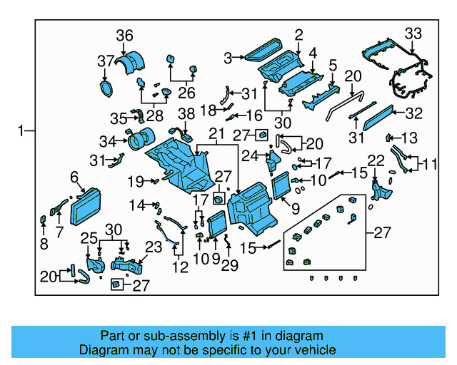 Evaporator Assembly 3D1-820-003-Q - View 2