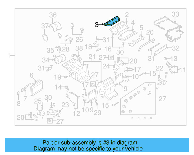 Intake Duct Seal 3D0-820-513-A - View 2
