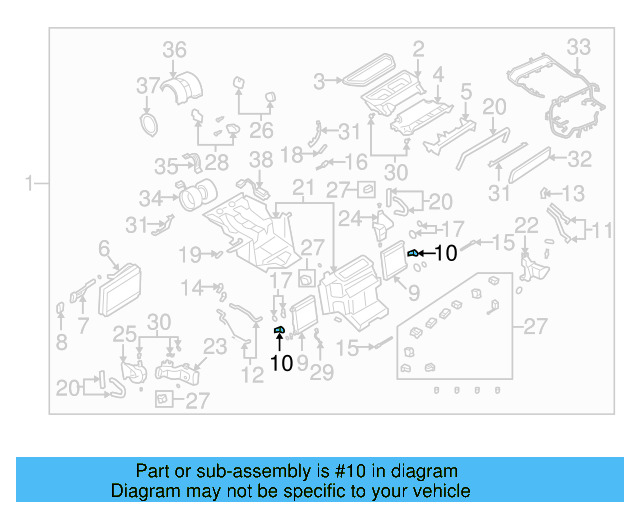 Heater Core Bracket 4D0-820-536-C