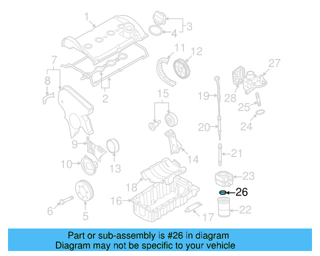 Engine Oil Cooler Nut 068-115-723 - View 21