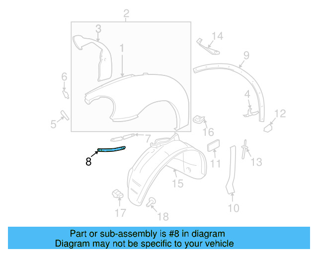 Fender Lower Bracket 1Y0-810-659-C