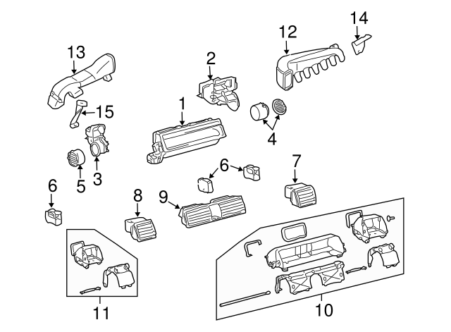 Floor Duct Bracket 3D1-819-550-A - View 2