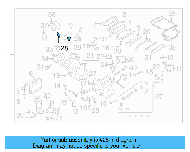 Adjust Motor Cover 3D1-819-422 - View 3