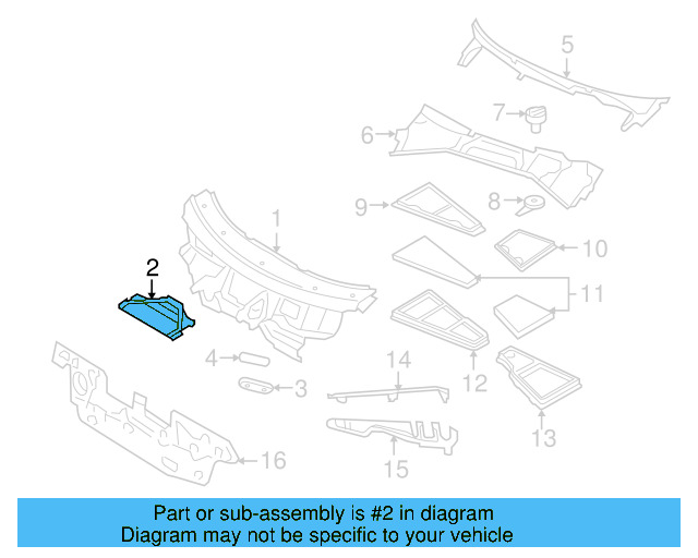 Center Support 3D1803277C - View 3