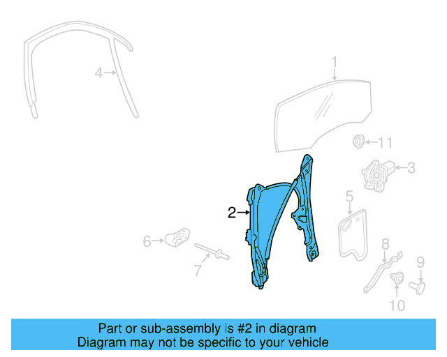 Window Regulator 5C6-837-462-L - View 4