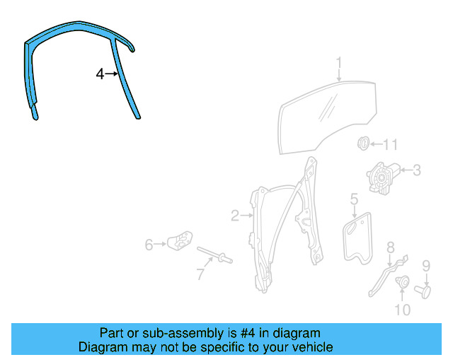 Window Guide 1K5-837-431-E-5AP - View 2