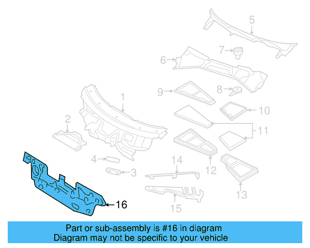 Sound Absorber 3D1-863-829-F - View 3