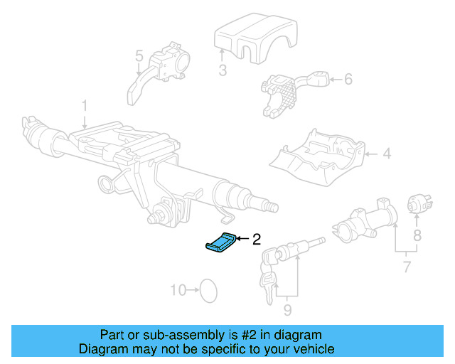 Steering Column Tilt Adjuster 1J0-419-378-F-01C - View 8