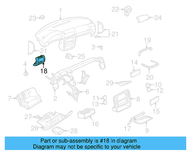 Sun Load Sensor Cover 3B0-819-681-4ET - View 10