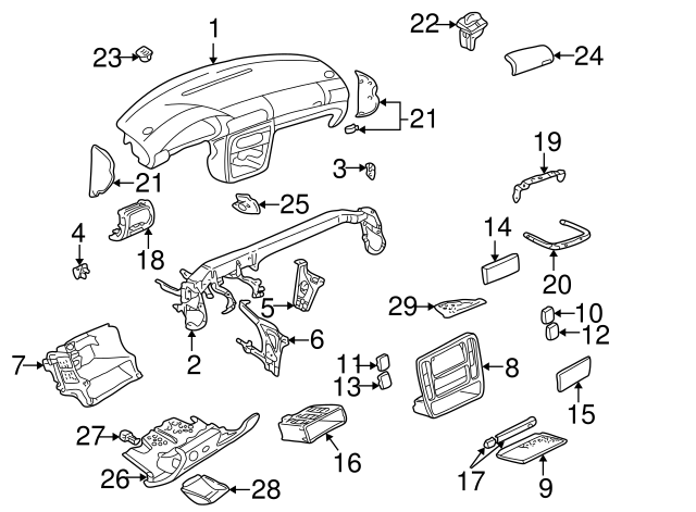 Heater Control Bezel 3B0-819-075-D-2WE - View 19
