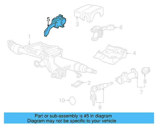 Headlamp Dimmer Switch 1J0-953-513-01C