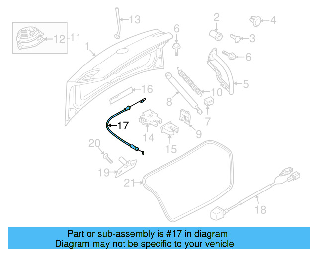Release Cable 3C8-827-531-A - View 5