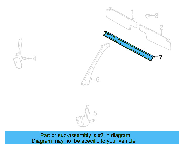 Windshield Frame 1E0-867-360-B41 - View 4