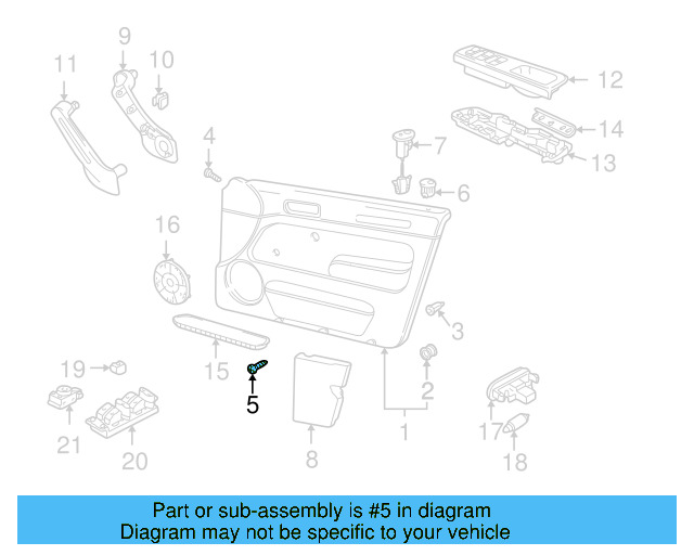 Door Trim Panel Screw N-907-397-03 - View 6