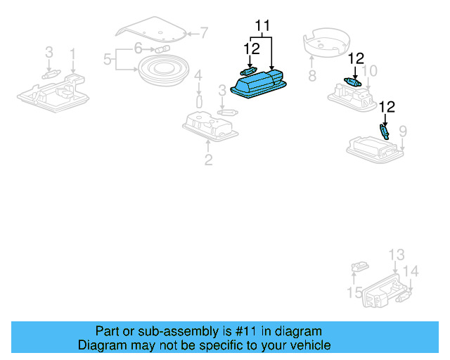 Compartment Lamp 443-947-105-C-4YX - View 4