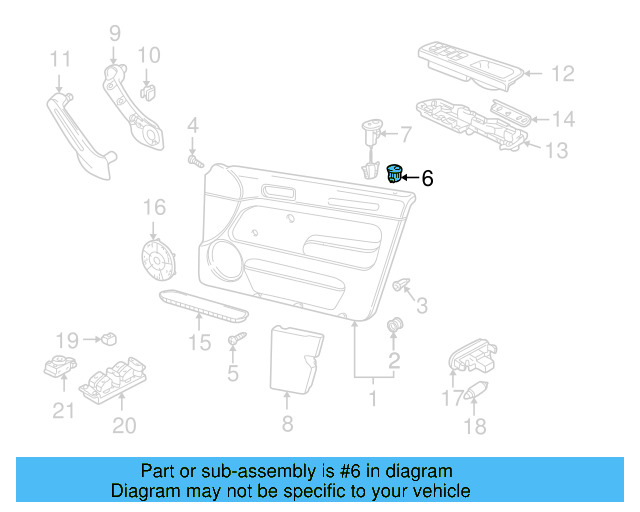 Door Lock Knob Bezel 3B0867109B01C - View 8